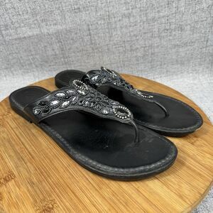 Brighton Sandals Women's Size 10 Anju Leather Rhinestone
